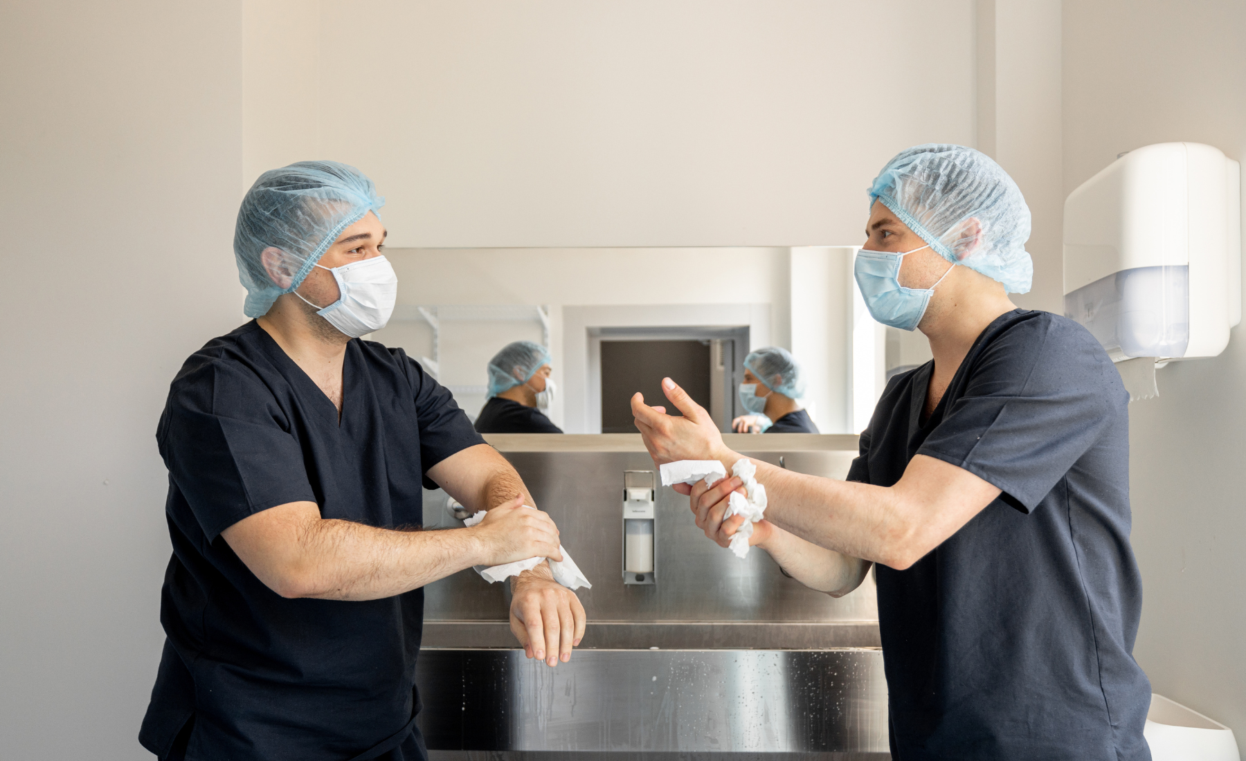 Dr Vasseur et Dr Rigaud au cabinet