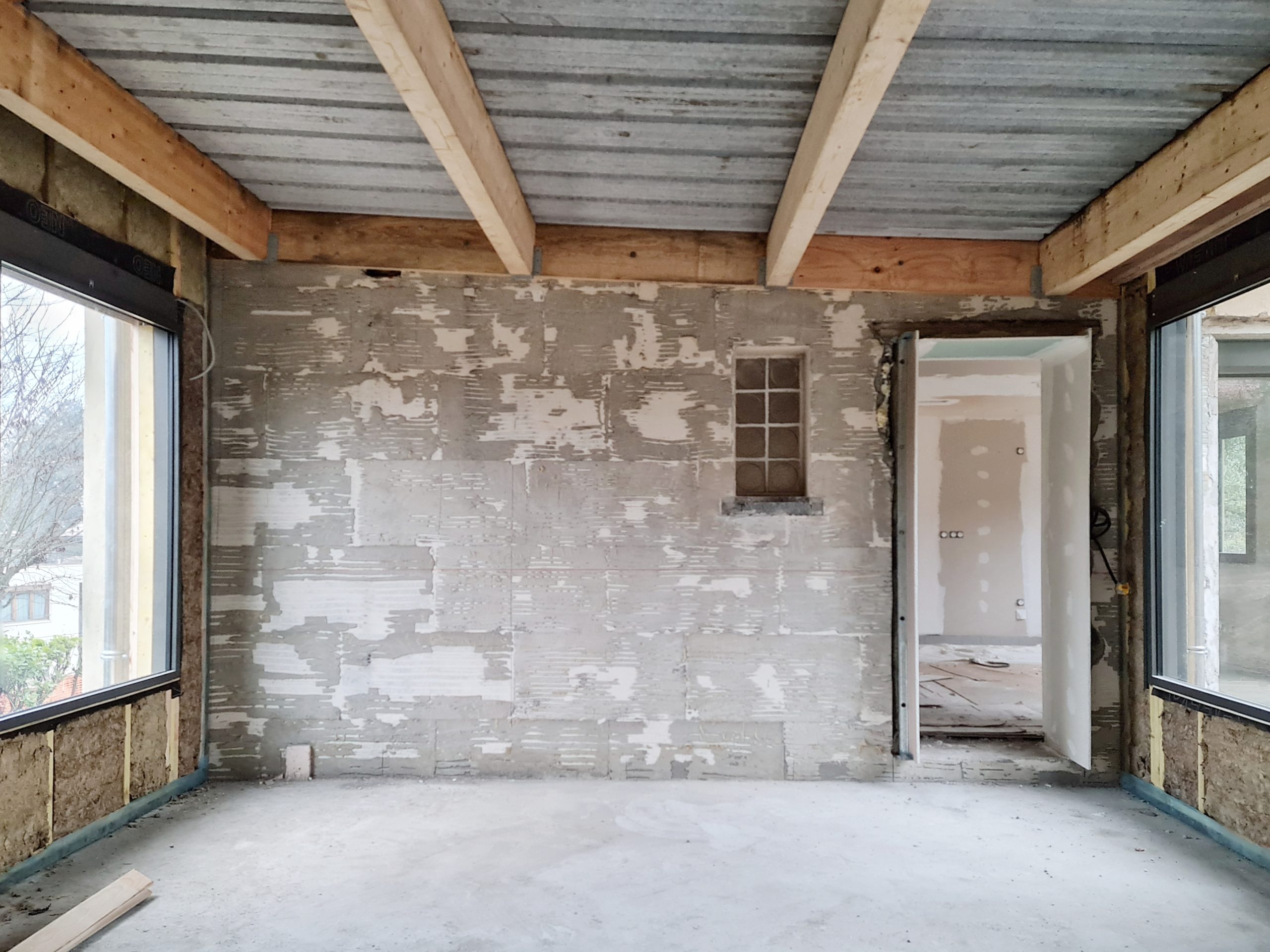 Maison B., Plan Favier, avant