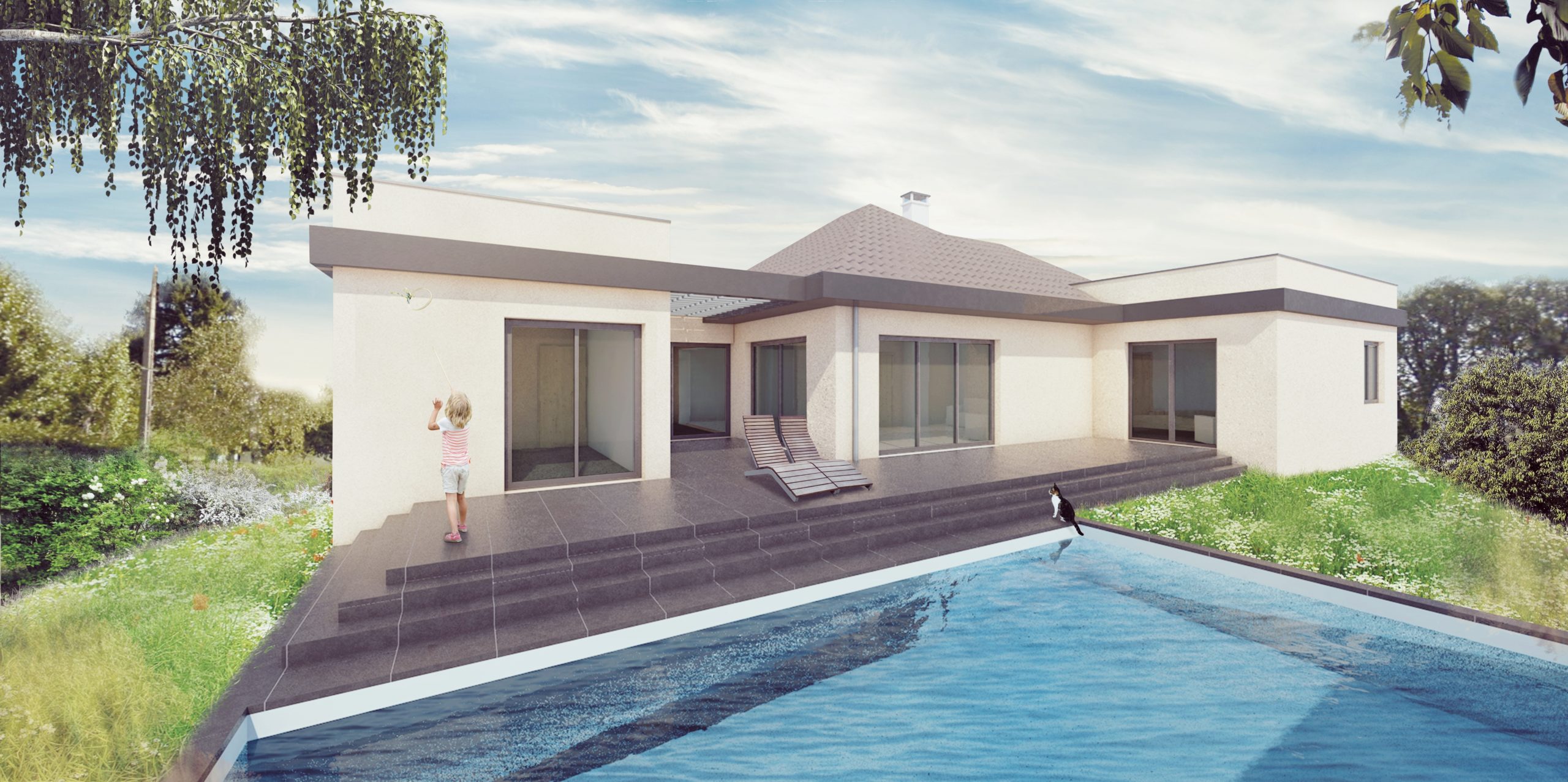 Villa C2, avant