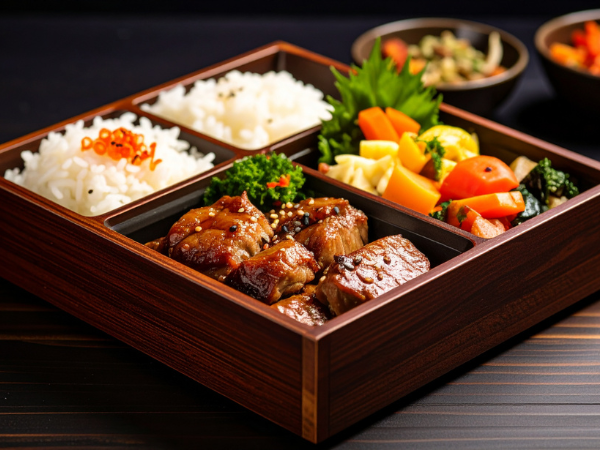 Bento Kōhaku à emporter